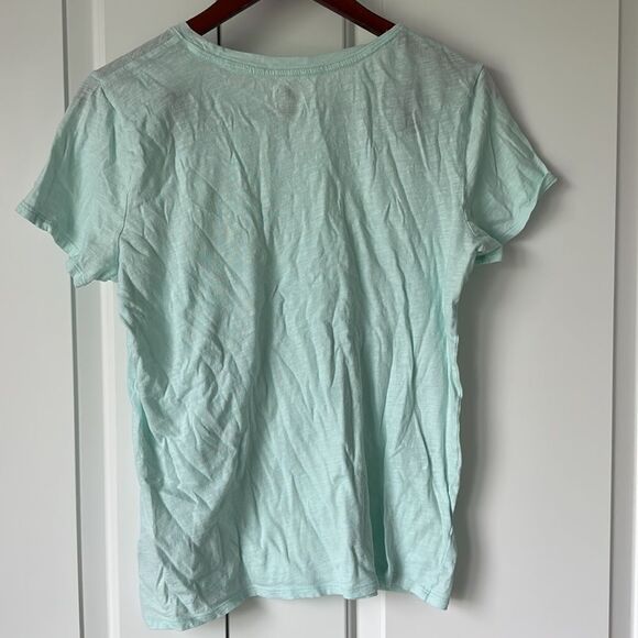 Victoria's Secret PINK Size M Short Sleeve Light Blue Layering Legging Tee Shirt - Picture 3 of 4